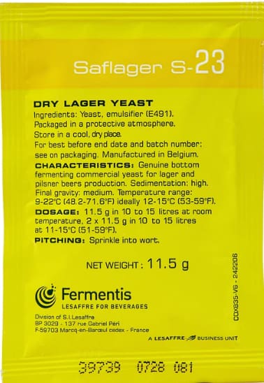 Safaler S-23 lager yeast